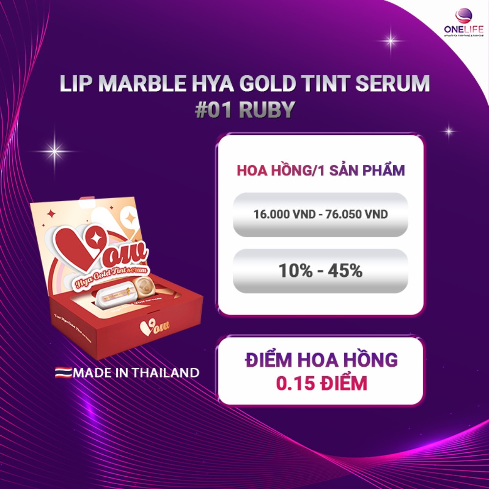 Son 01 Vow Hya Gold Tint Serum - Ruby