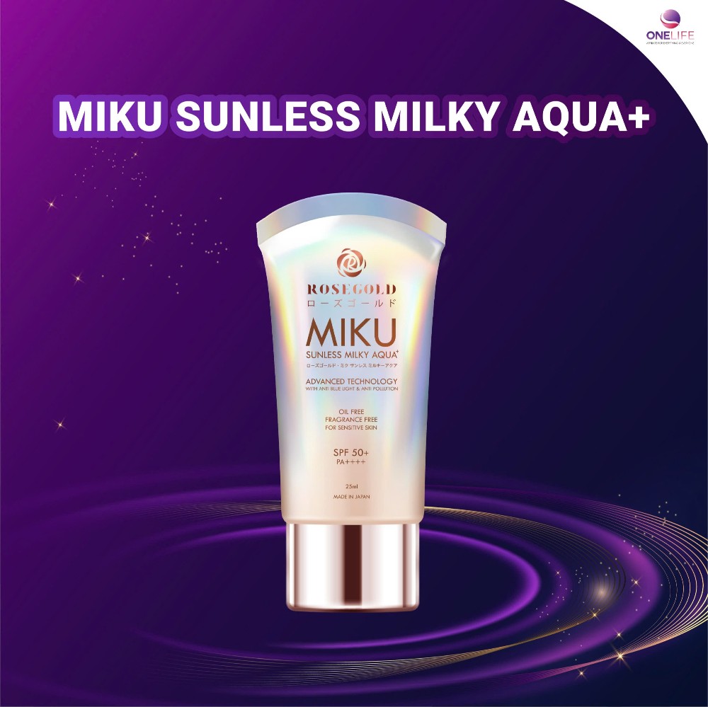 Rosegold Miku Sunless Milky Aqua + - Nhật Bản