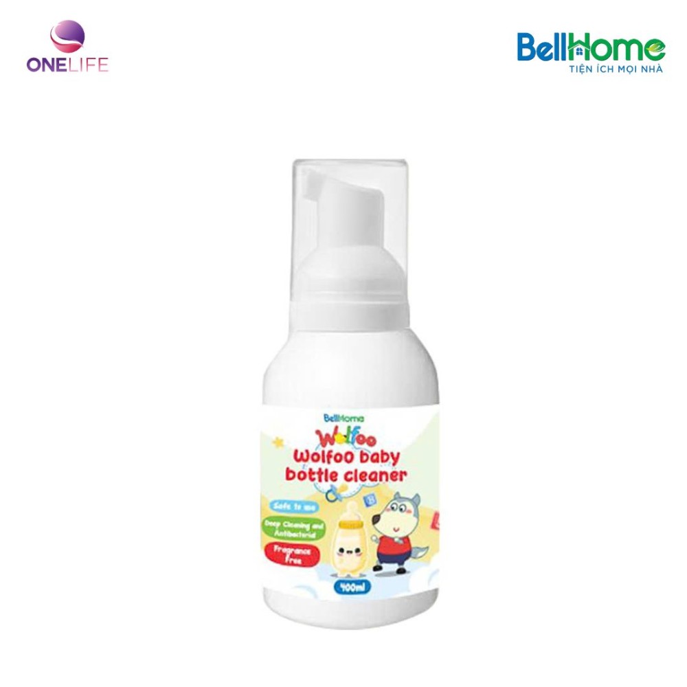 Nước Rửa Bình Cho Bé Wolfoo Baby 400ML