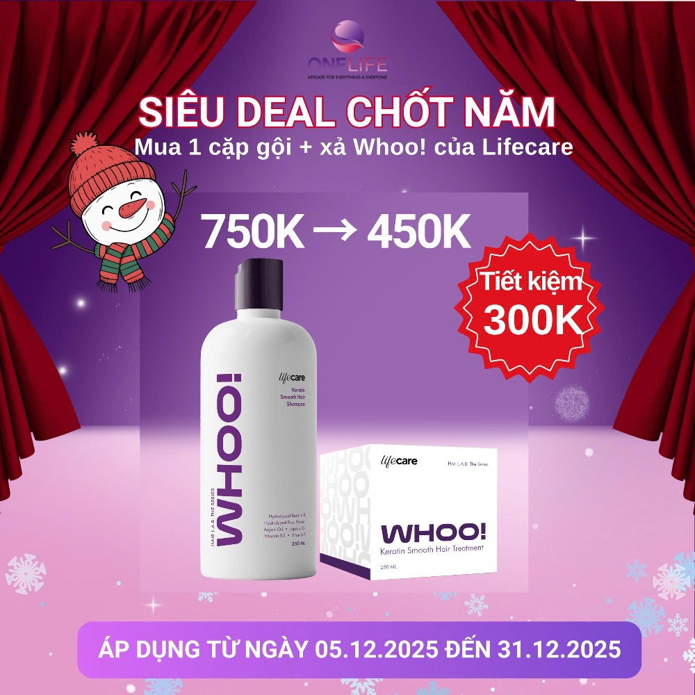 [Super Sale] Combo Dầu gội + Dầu xả Whoo! LifeCare