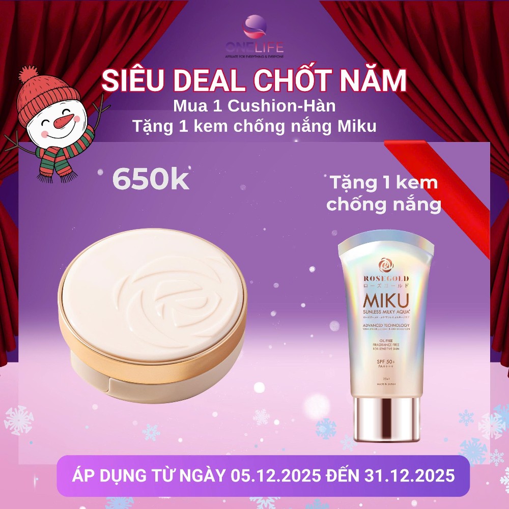 [Super Sale] Mua 1 Cushion Foundation tặng 1 KCN Miku