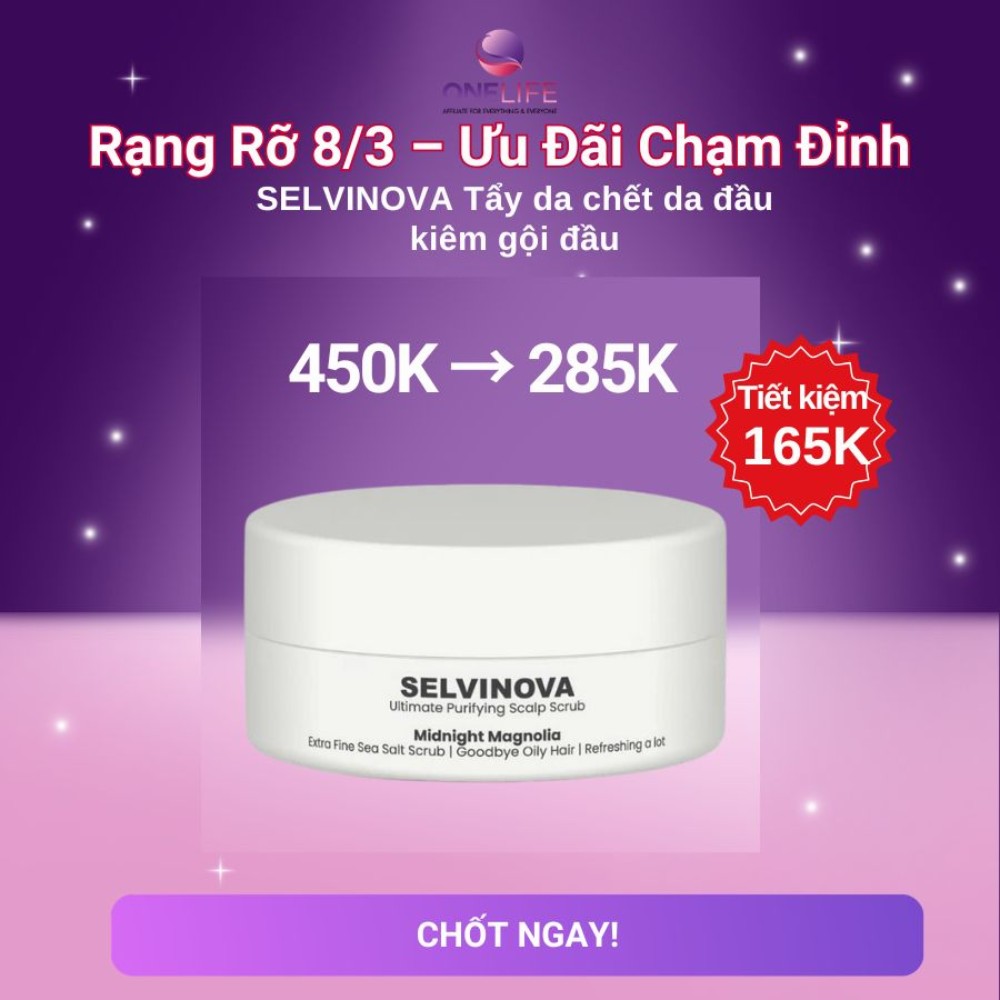 SELVINOVA Tẩy da chết da đầu kiêm gội đầu