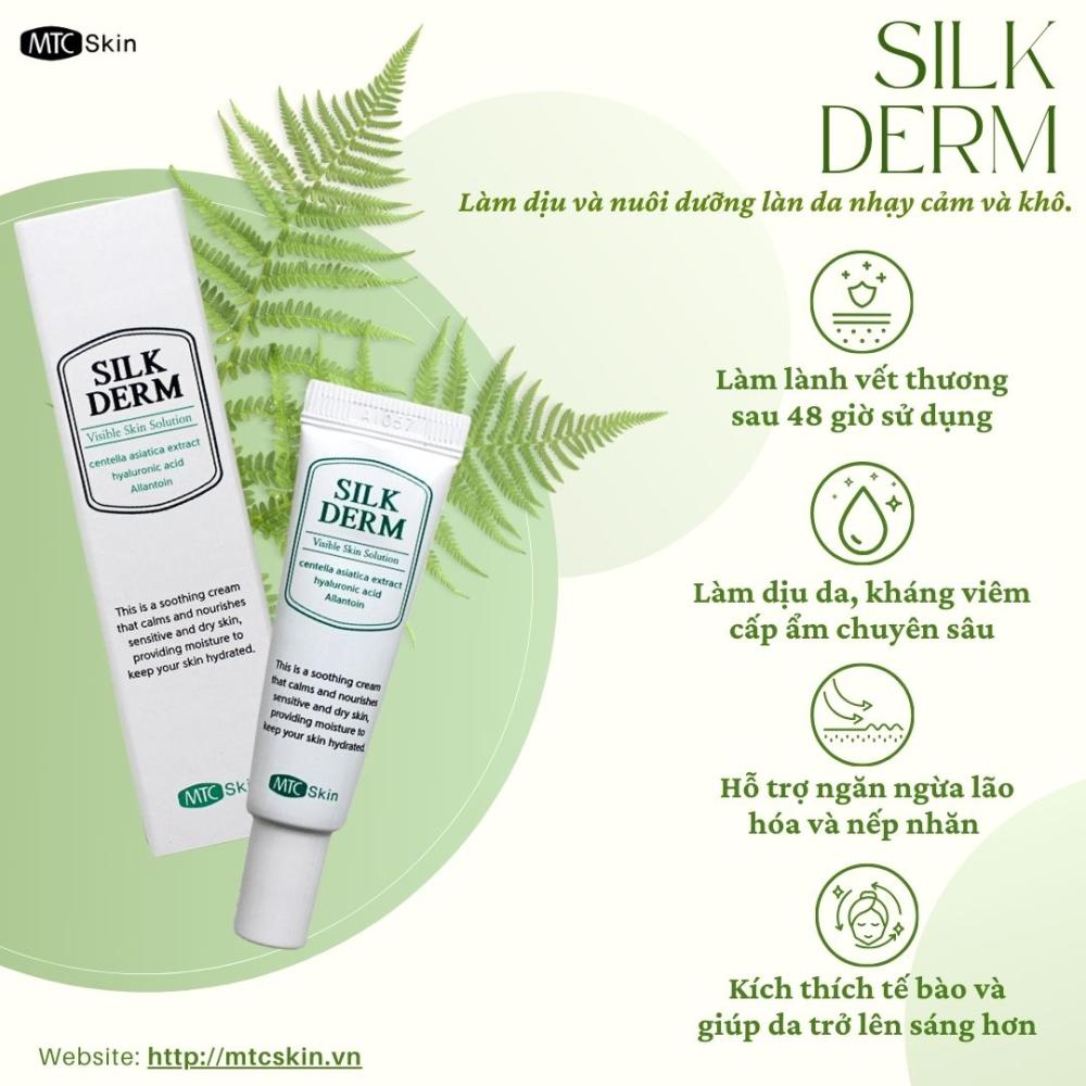 MTC Kem trị sẹo đa năng Silk Derm - Làm dịu và nuôi dưỡng làn da nhạy cảm