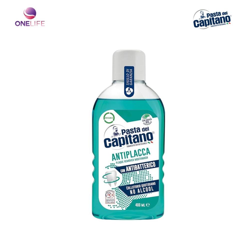 Nước Súc Miệng Ngăn Ngừa Mảng Bám Pasta Del Capitano Plaque remover mouthwash - 400ml
