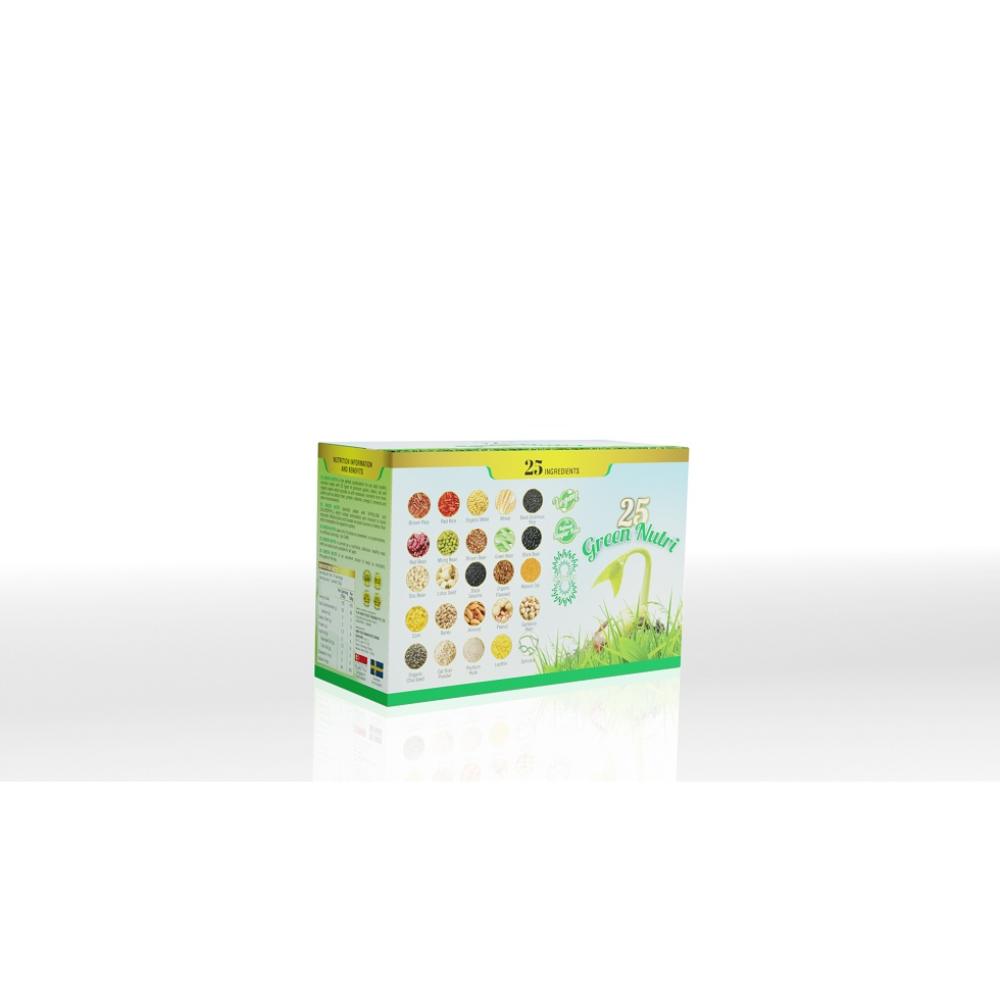 SỮA HẠT NGŨ CỐC 25 GREEN NUTRI DINH DƯỠNG XANH - SẠCH - LÀNH (Hộp 300gr - 12 gói)