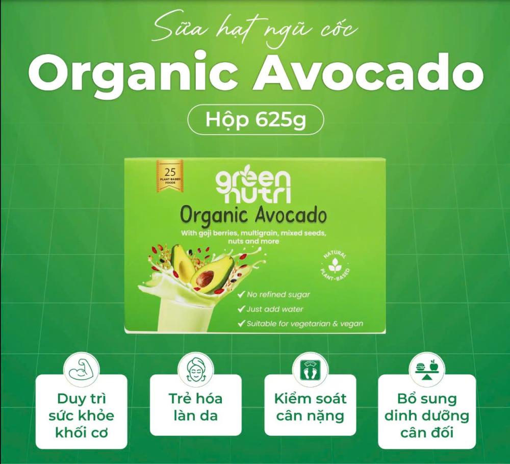 Sữa hạt ngũ cốc bơ hộp 625g